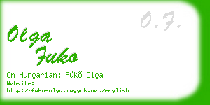 olga fuko business card